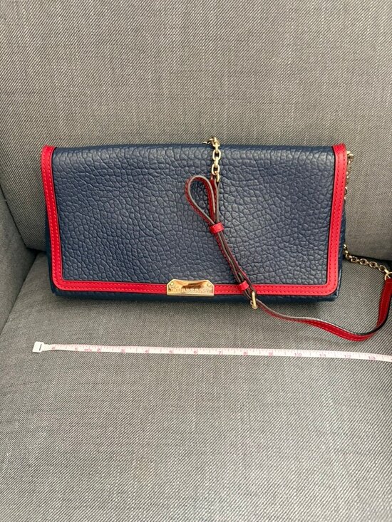 Burberry Handbags - Burberry Pebbled Leather Clutch Crossbody